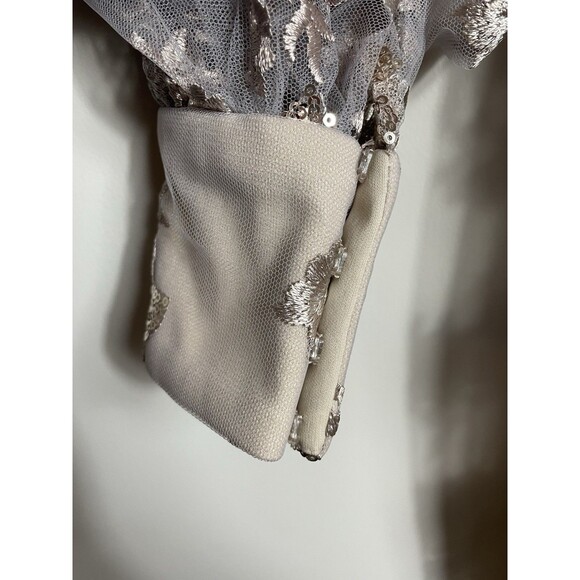 NWT Mac Duggal Mocha Long Sleeve Midi Dress Sz 6 Retail $338 - Picture 8 of 16